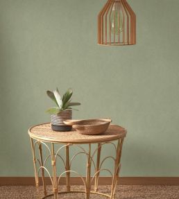 Nest Wallpaper by Casadeco Vert Eucalyptus