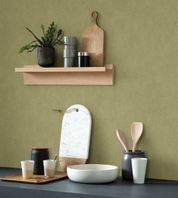 Nest Wallpaper by Casadeco Vert Kaki