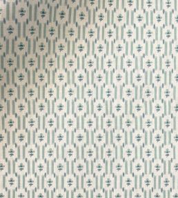 Nettie Fabric by Ian Sanderson Greeny Blue
