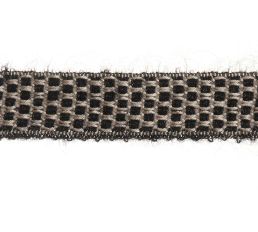 Neva 20mm Mohair Braid Trimming by Houles Charbon