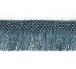 Neva 30mm Mohair Cut Fringe Trimming by Houles Ardoise