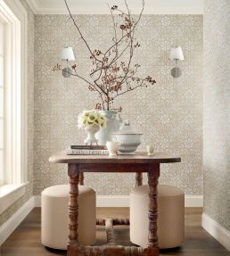 New England Wallpaper by Thibaut Sky Blue