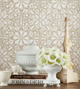 New England Wallpaper by Thibaut Sky Blue