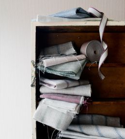 Forfar Stripe Fabric by Ian Mankin Moss