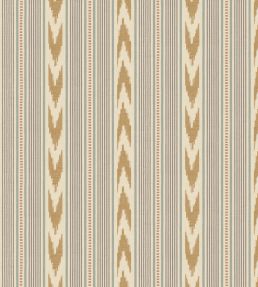 Newport Stripe Wallpaper by Mulberry Home Blue/Sand