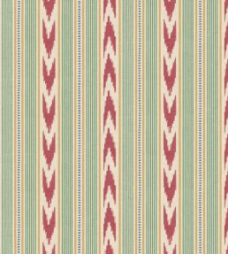 Newport Stripe Wallpaper by Mulberry Home Red/Green