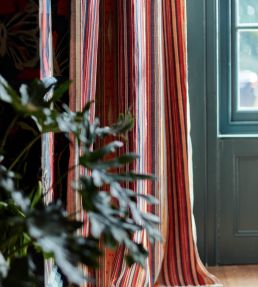Neyshabour Fabric by MINDTHEGAP Red Blue