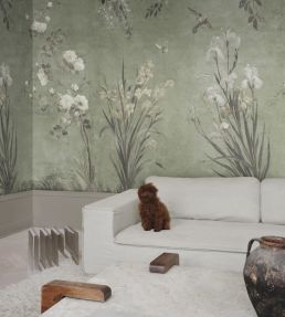 Nicola Mural by Sandberg Sage Green