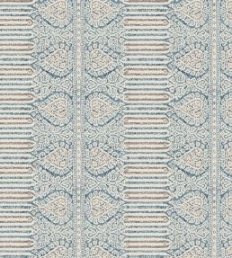 Nicolet Wallpaper by Nina Campbell Blue/Taupe