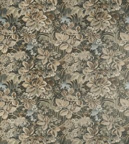 Night Garden Fabric by Thibaut Brown