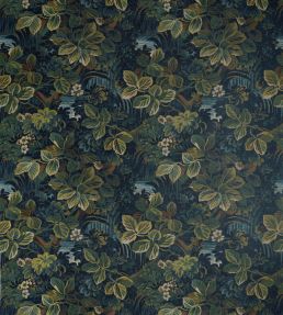 Night Garden Fabric by Thibaut Midnight