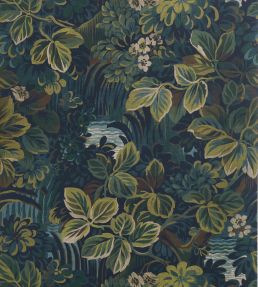 Night Garden Wallpaper by Thibaut Midnight