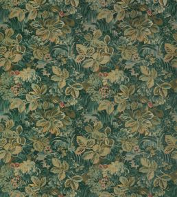 Night Garden Fabric by Thibaut Peacock
