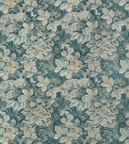Night Garden Fabric by Thibaut Spa Blue