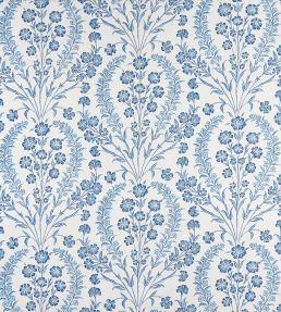 Chelwood Fabric by Nina Campbell Blue/Ivory