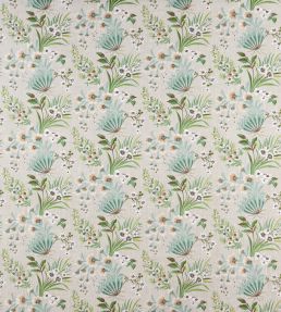 Michelham Fabric by Nina Campbell Aqua/Green