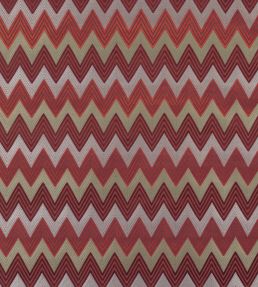 Bargello Fabric by Nina Campbell Crimson/Coral/Gold