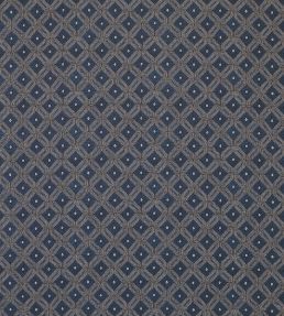 Lorette Fabric by Nina Campbell Indigo/Ivory