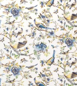 Perdana Fabric by Nina Campbell Blue/White