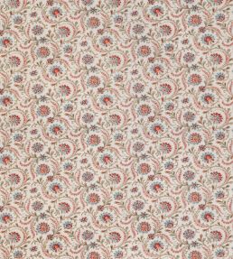 Baville Fabric by Nina Campbell Red / Teal
