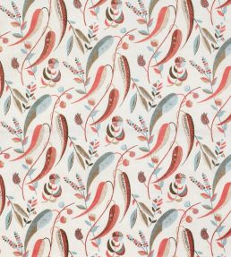 Colbert Fabric by Nina Campbell Coral/ Aqua