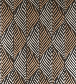 Bonnelles Wallpaper by Nina Campbell BLACK/GILVER