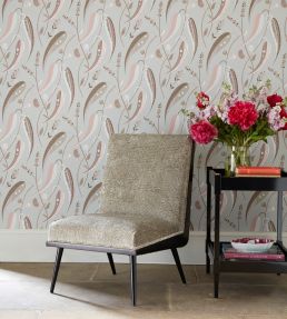 Colbert Wallpaper by Nina Campbell FRENCH GREY
