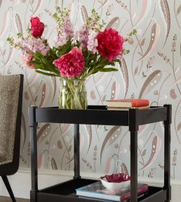 Colbert Wallpaper by Nina Campbell FRENCH GREY