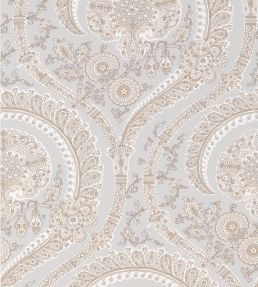 Les Indiennes Wallpaper by Nina Campbell GREY
