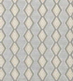 Belle Ile Fabric by Nina Campbell Grey/Gold