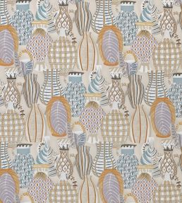 Collioure Fabric by Nina Campbell Taupe/Soft Gold