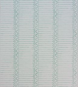 Domiers Wallpaper by Nina Campbell Aqua/Ivory