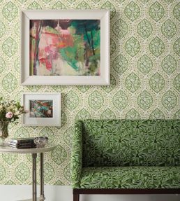 Marguerite Wallpaper by Nina Campbell Pink/Grey