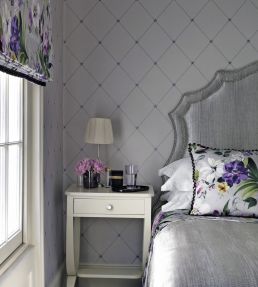 Torosay Wallpaper by Nina Campbell Gold, Taupe