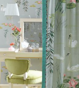 Swan Lake Wallpaper by Nina Campbell 1