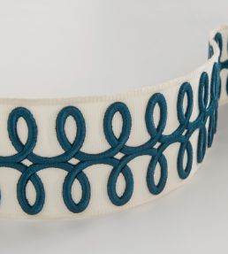 Muette Braid Trimming by Nina Campbell INDIGO/IVORY