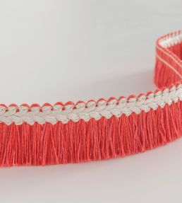 Trianon Fringe Trimming by Nina Campbell CORAL/IVORY