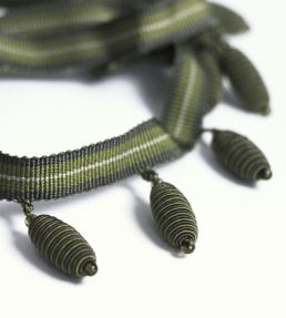 Honey Pot Fringe Trimming by Nina Campbell Lime