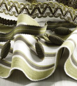 Honey Pot Fringe Trimming by Nina Campbell Lime