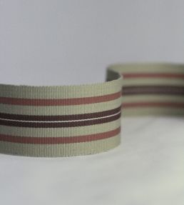 Narrow Woven Border Trimming by Nina Campbell Coral