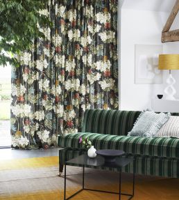Ninfea Mania Fabric by Jim Thompson No.9 Chocolate