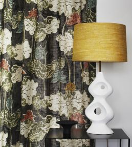 Ninfea Mania Fabric by Jim Thompson No.9 Chocolate