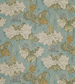 Ninfea Mania Fabric by Jim Thompson No.9 Olive
