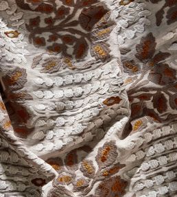 Nirvani Embroidery Fabric by Zoffany Antique Gold