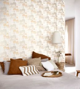 Niwa Wallpaper by Casadeco Beige Sable