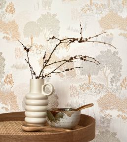 Niwa Wallpaper by Casadeco Beige Sable