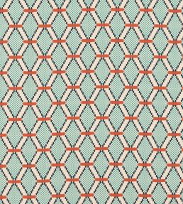 Guinguette Fabric by Nobilis Blue/Orange
