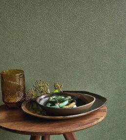 Nola Wallpaper by Casadeco Vert Emeraude