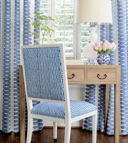 Nola Stripe Embroidery Fabric by Thibaut Black