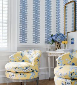 Nola Stripe Wallpaper by Thibaut Pink
